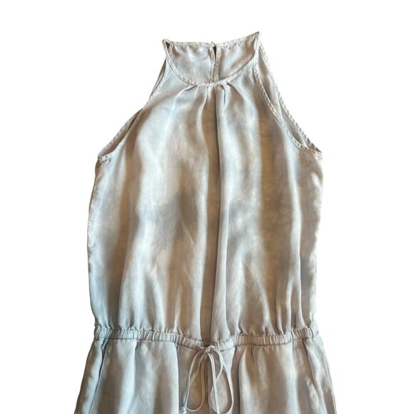 Cloth & Stone Anthropologie Blue Tie Dye Jumpsuit High Neck Sleeveless Small - Picture 2 of 10